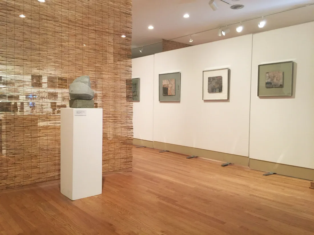 Installation view or artwork from Cubism Collage Cybergrams Concrete: 4 Artists from Moholy-Nagy's School