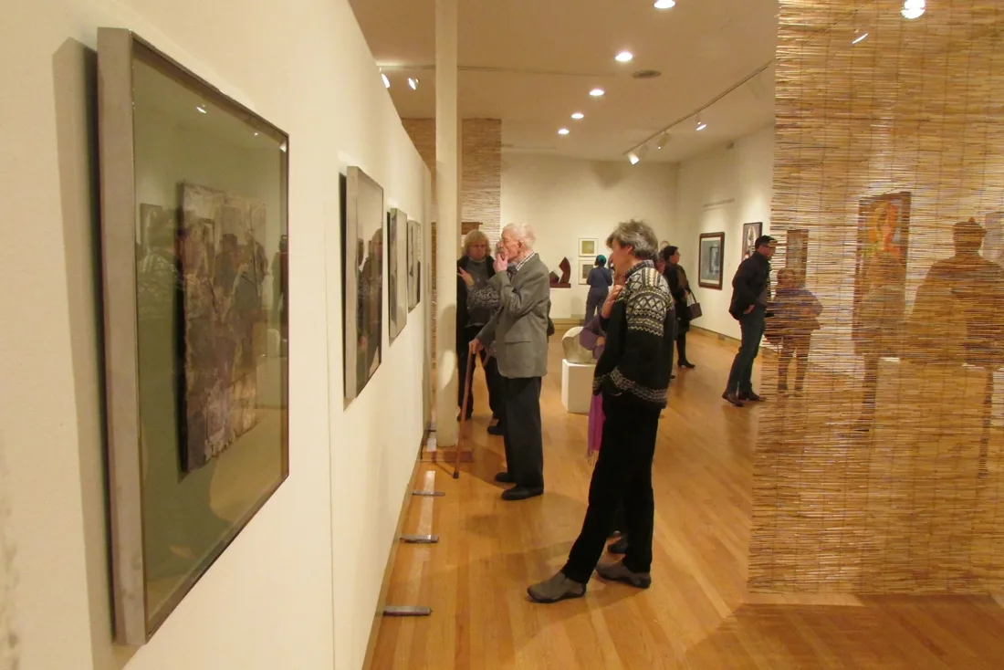 Installation view or artwork from Cubism Collage Cybergrams Concrete: 4 Artists from Moholy-Nagy's School