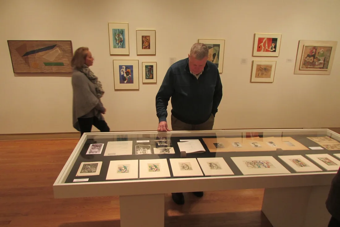 Installation view or artwork from Cubism Collage Cybergrams Concrete: 4 Artists from Moholy-Nagy's School