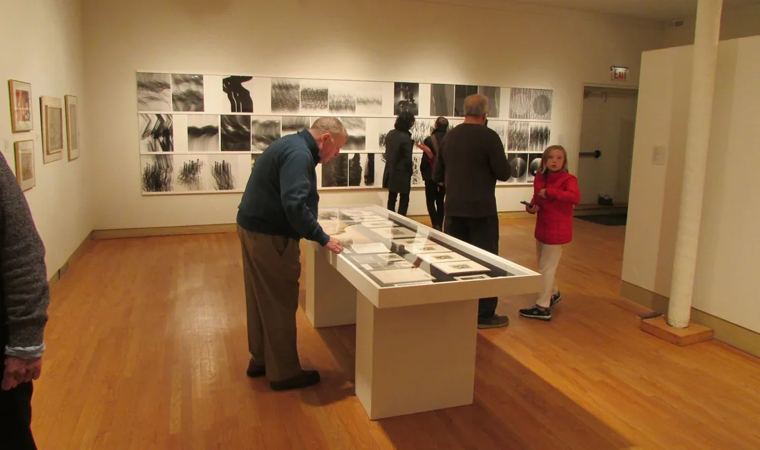 Installation view or artwork from Cubism Collage Cybergrams Concrete: 4 Artists from Moholy-Nagy's School