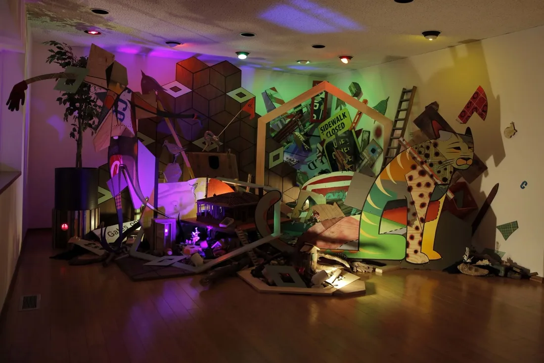 Installation view or artwork from Dissecting Signifiers