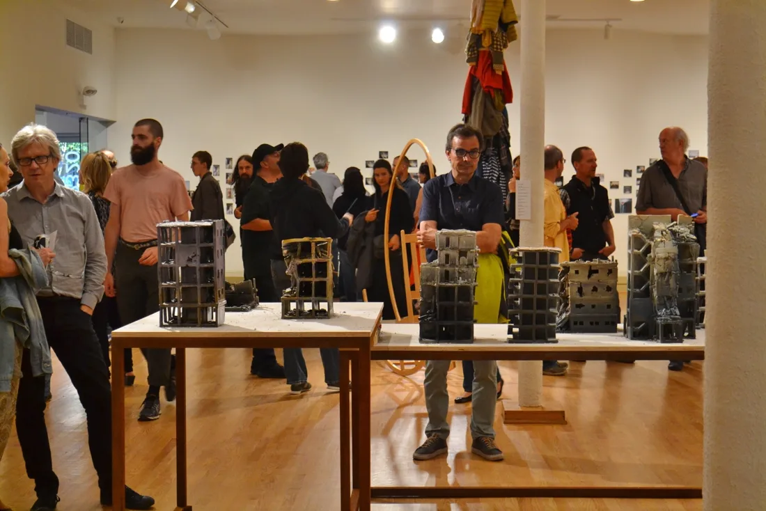 Installation view or artwork from Domestic Disturbances