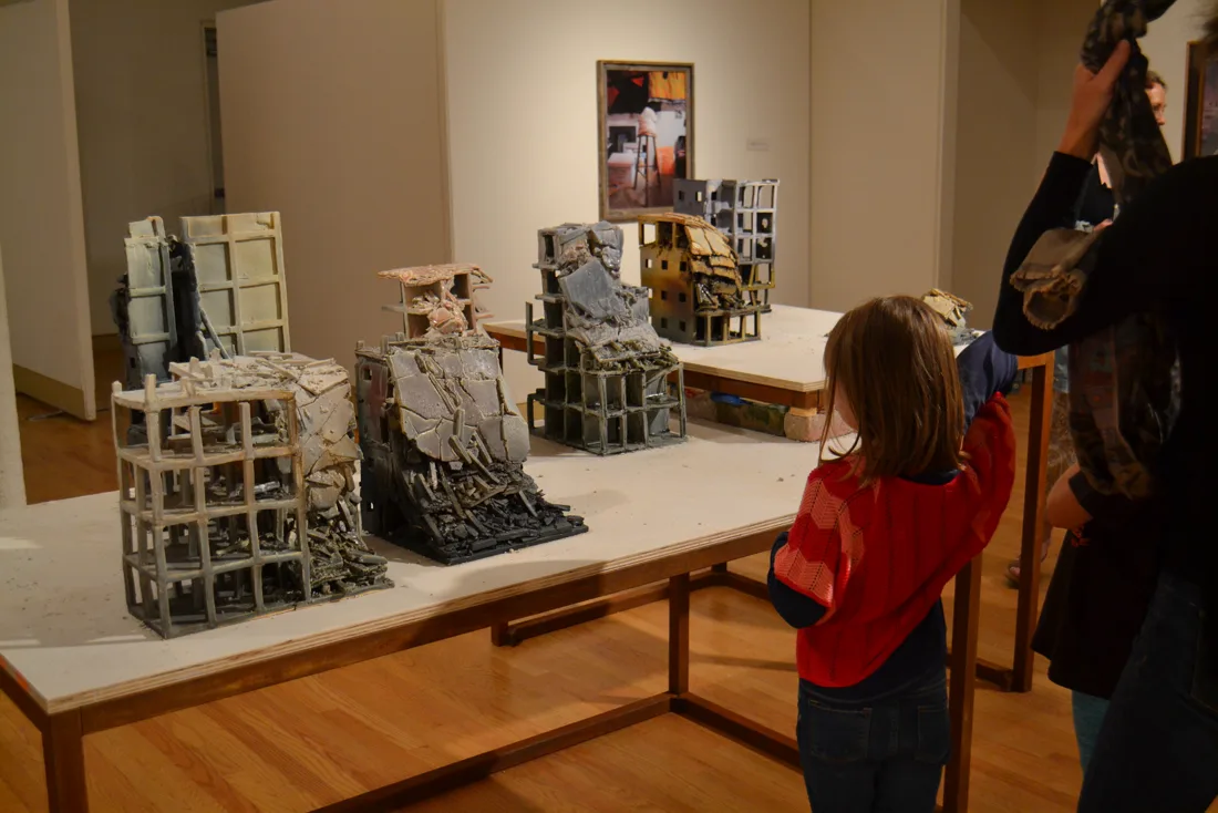 Installation view or artwork from Domestic Disturbances