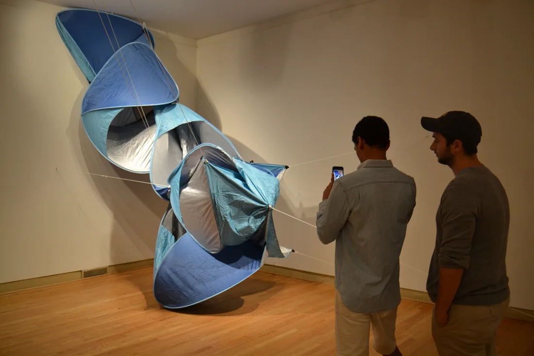 Installation view or artwork from Domestic Disturbances