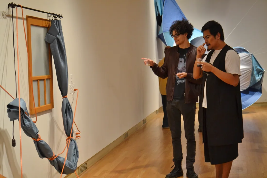 Installation view or artwork from Domestic Disturbances