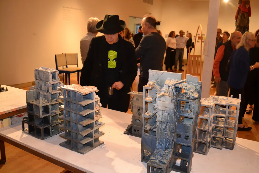 Installation view or artwork from Domestic Disturbances