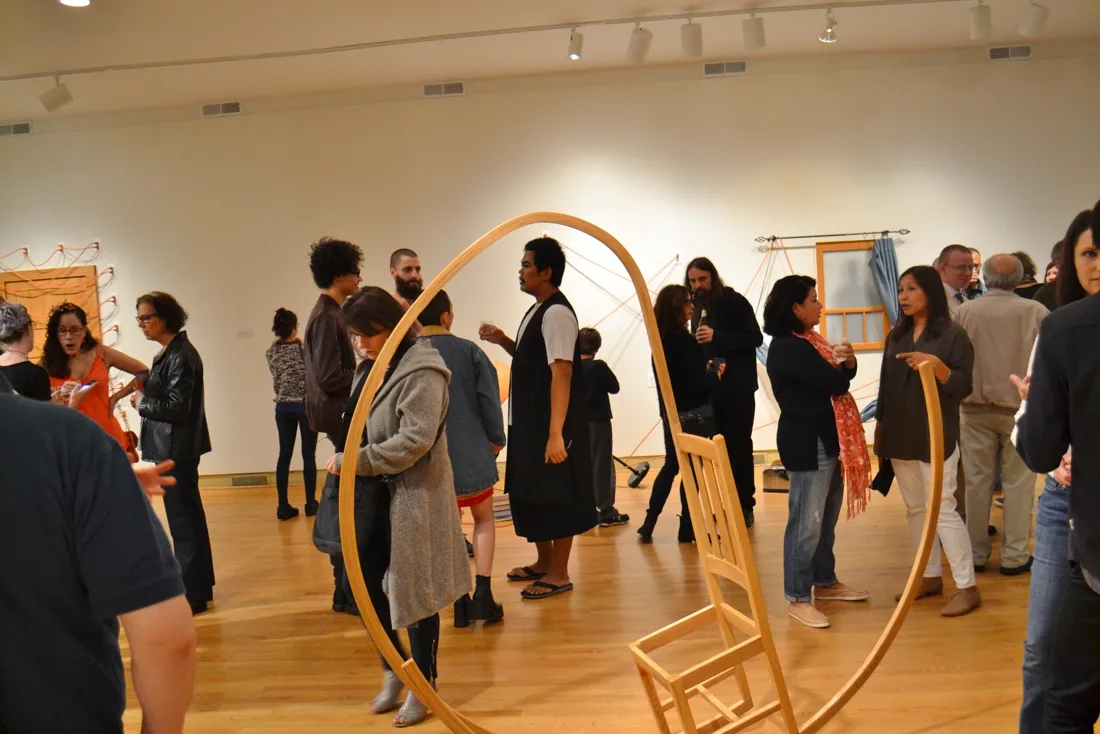 Installation view or artwork from Domestic Disturbances