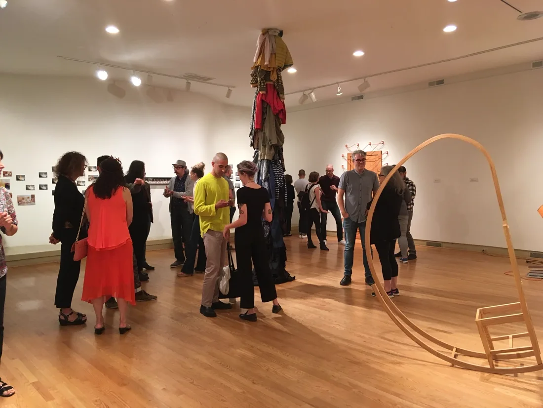 Installation view or artwork from Domestic Disturbances