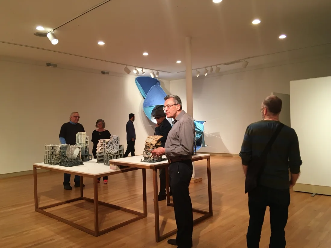 Installation view or artwork from Domestic Disturbances