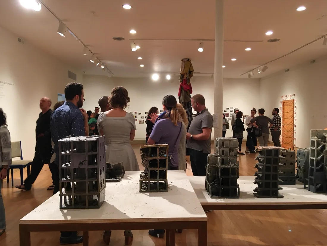 Installation view or artwork from Domestic Disturbances