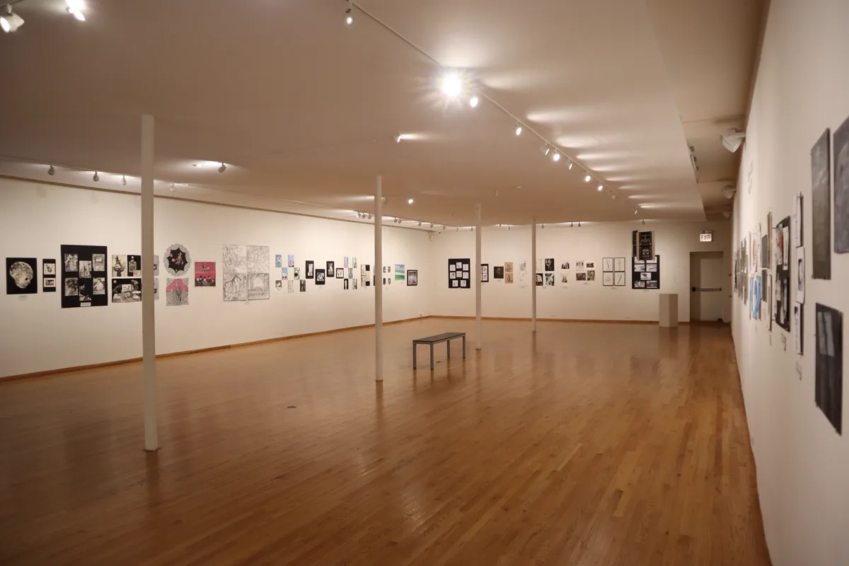 Installation view or artwork from Don't Close Your Eyes