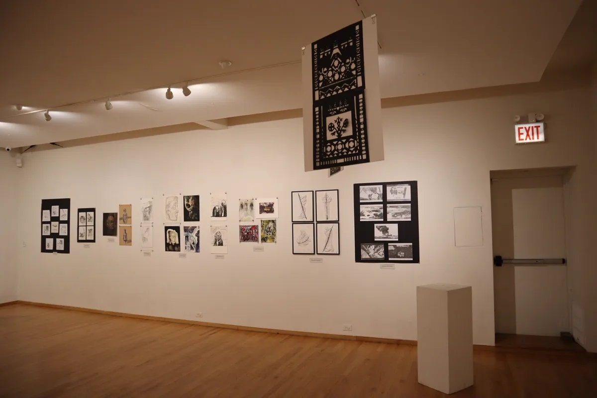 Installation view or artwork from Don't Close Your Eyes