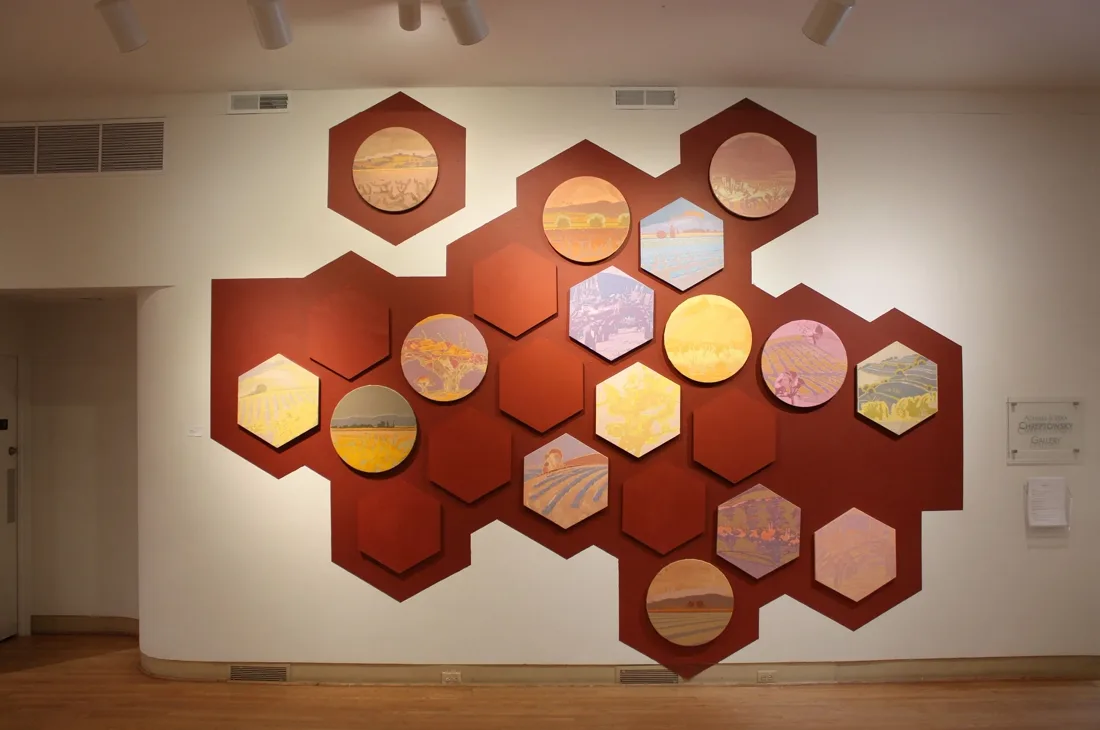 Installation view or artwork from The External Eye: Yana Bystrova and Paula Henderson