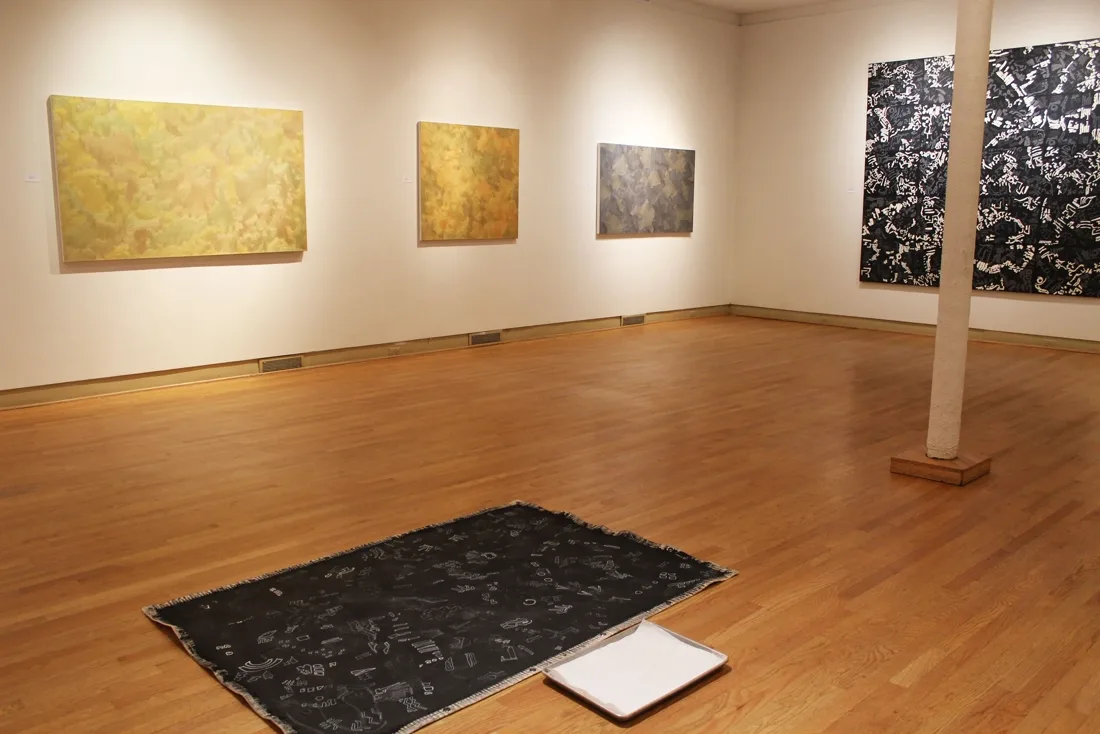 Installation view or artwork from The External Eye: Yana Bystrova and Paula Henderson