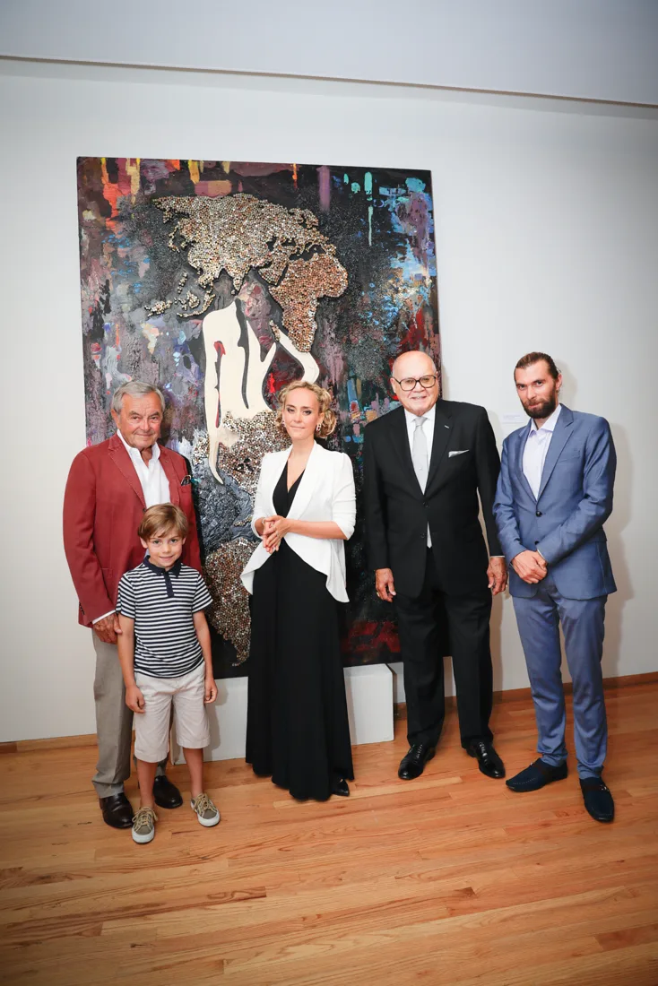 Installation view or artwork from The Five Elements of War