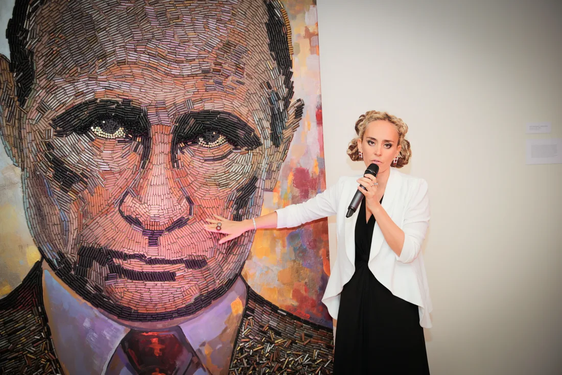 Installation view or artwork from The Five Elements of War