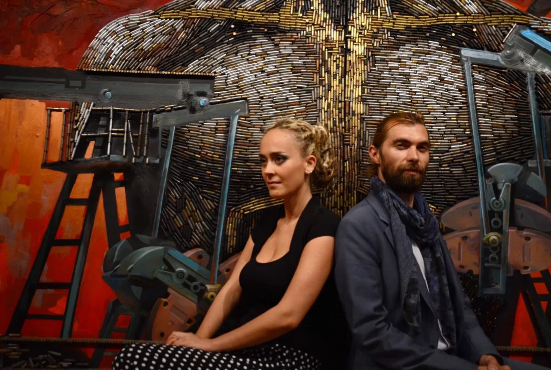 Installation view or artwork from The Five Elements of War