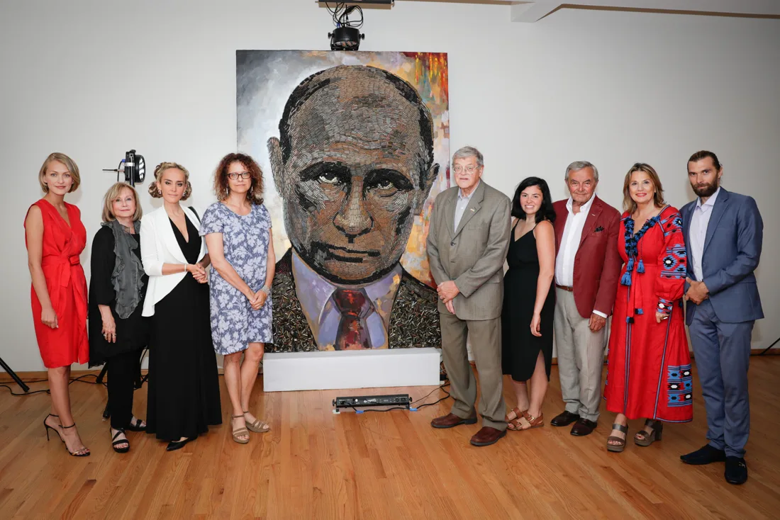 Installation view or artwork from The Five Elements of War