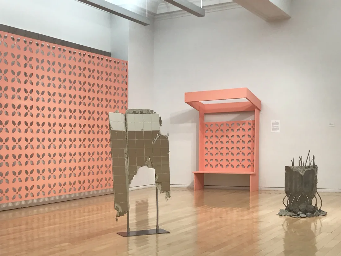 Installation view or artwork from Forgotten Forms