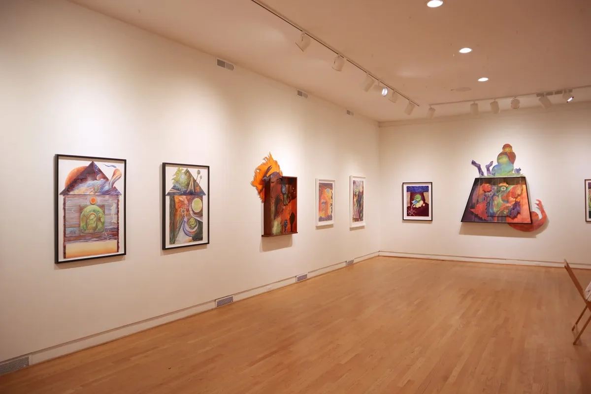 Installation view or artwork from Immense Journeys: Art, Nature, Science and Beyond