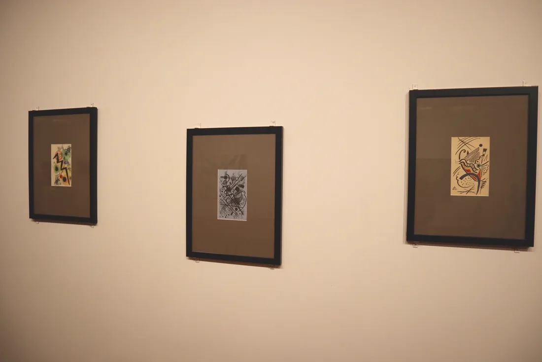 Installation view or artwork from Wassily Kandinsky's 1922 Sketchbook: A Selection
