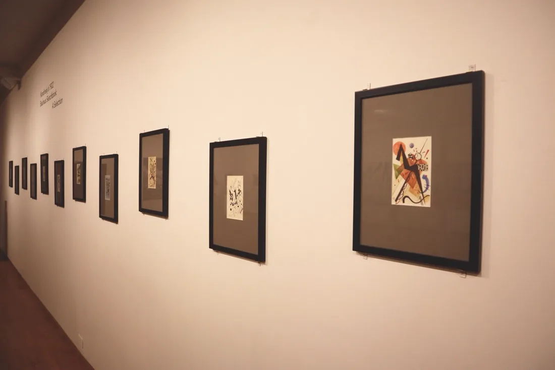 Installation view or artwork from Wassily Kandinsky's 1922 Sketchbook: A Selection