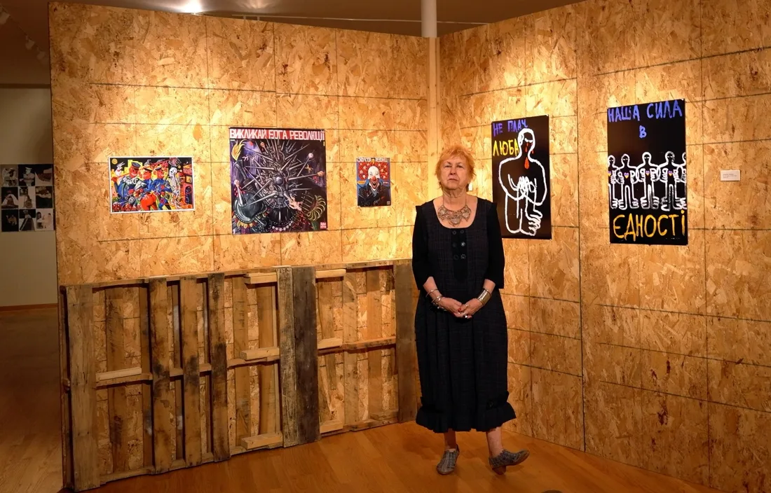 Installation view or artwork from Long Path to Freedom: Ukrainian Art Between Revolution and Hybrid War