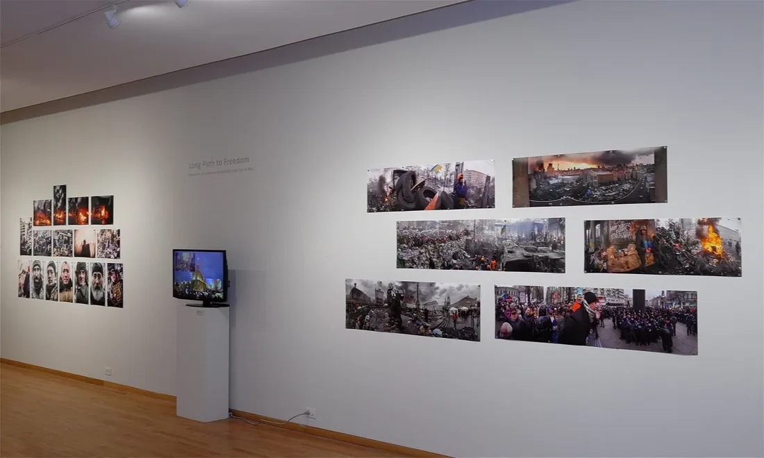 Installation view or artwork from Long Path to Freedom: Ukrainian Art Between Revolution and Hybrid War