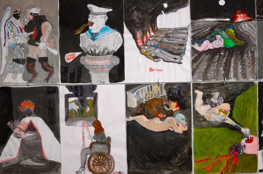 Installation view or artwork from Long Path to Freedom: Ukrainian Art Between Revolution and Hybrid War