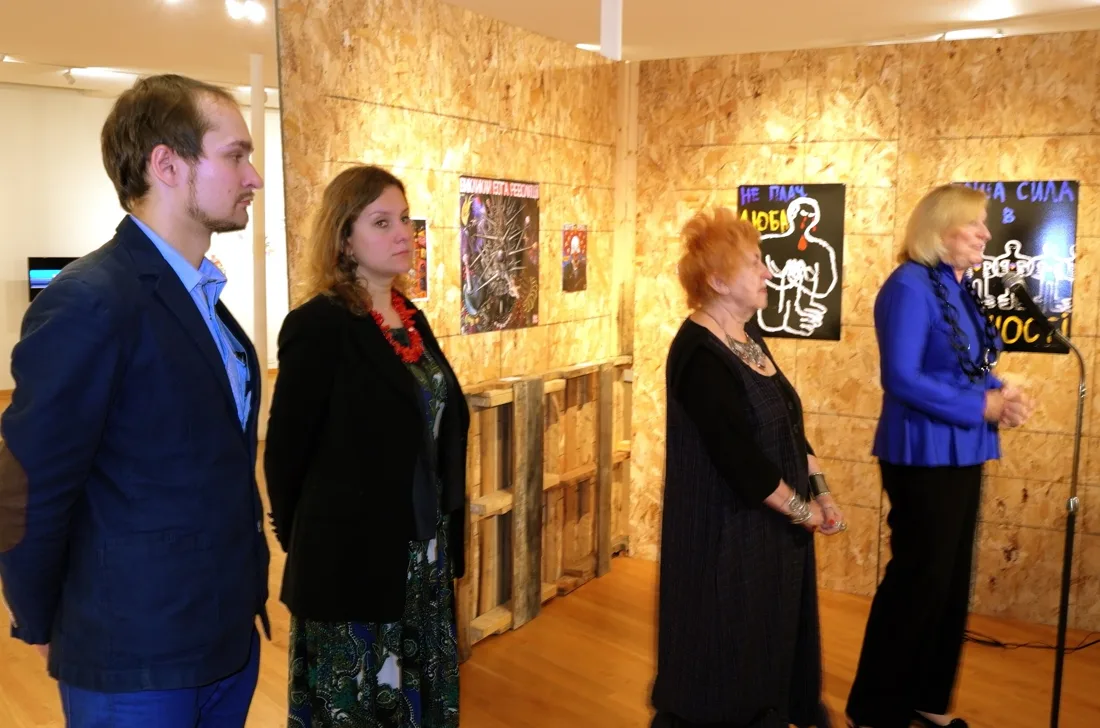 Installation view or artwork from Long Path to Freedom: Ukrainian Art Between Revolution and Hybrid War