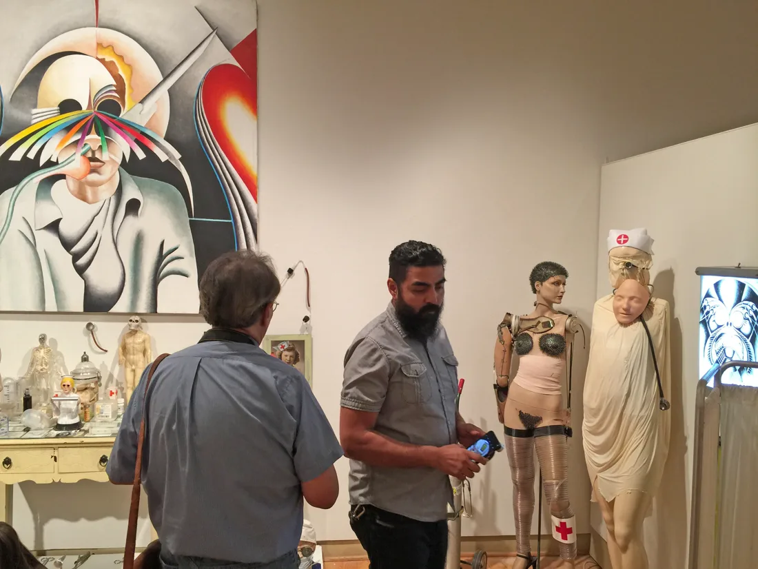 Installation view or artwork from Marcos Raya – Night Train