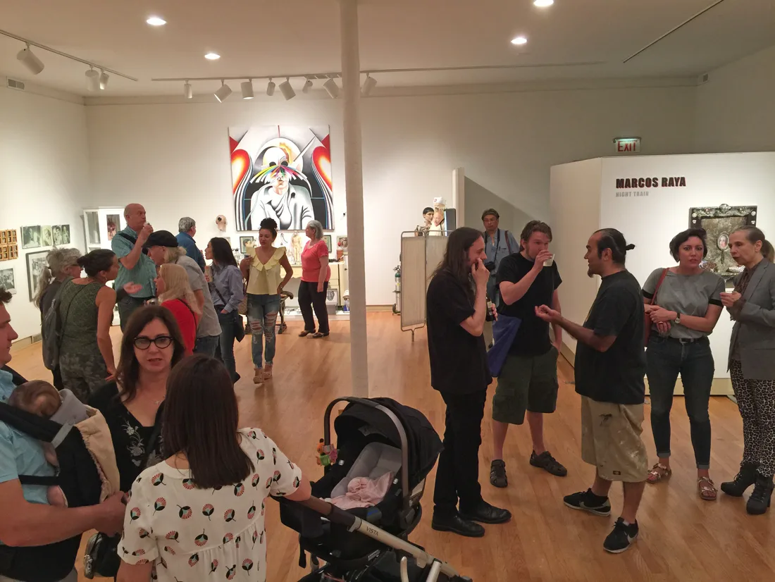 Installation view or artwork from Marcos Raya – Night Train