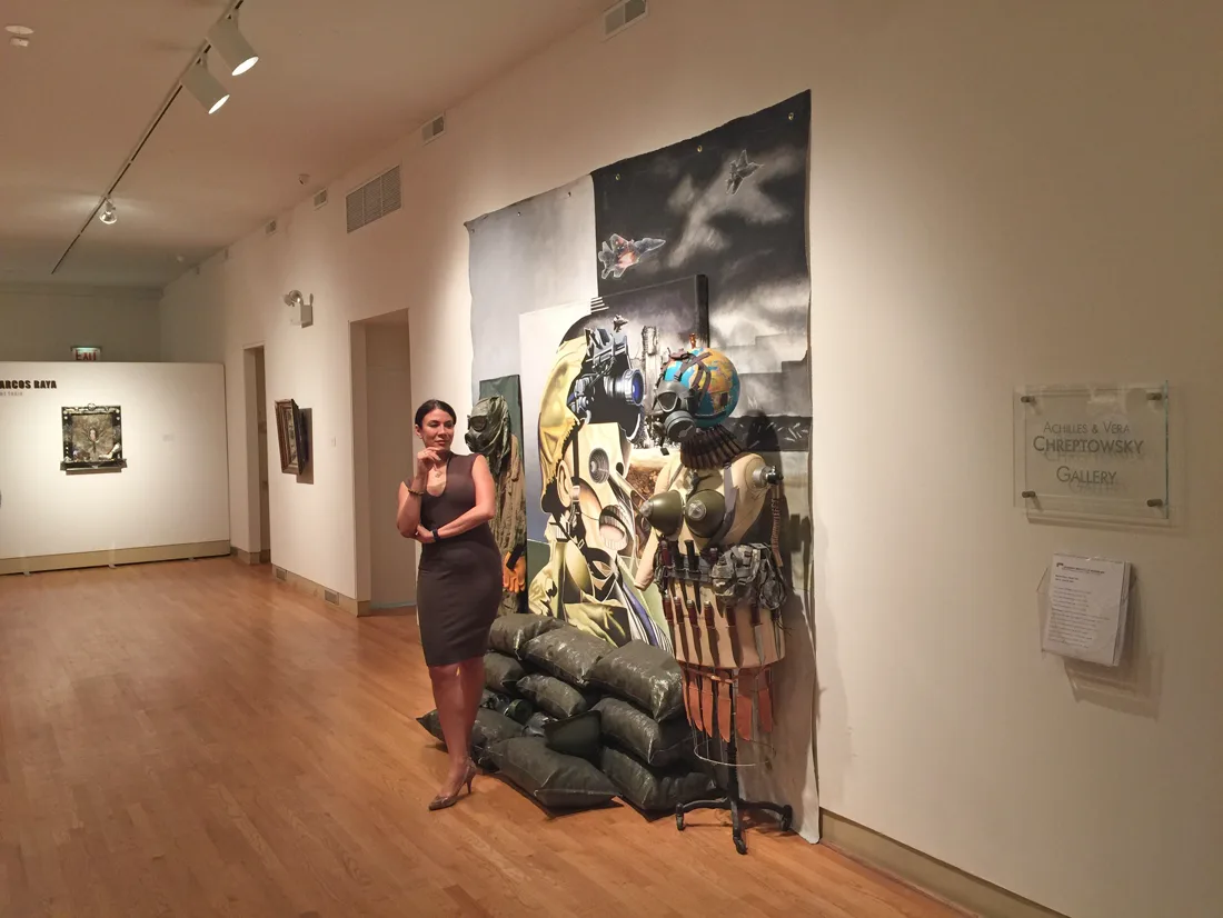 Installation view or artwork from Marcos Raya – Night Train