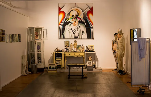 Installation view or artwork from Marcos Raya – Night Train