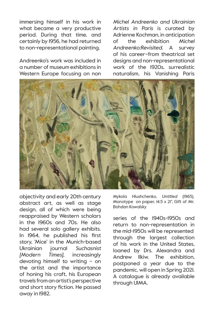 Installation view or artwork from Michel Andreenko and Ukrainian Artists in Paris