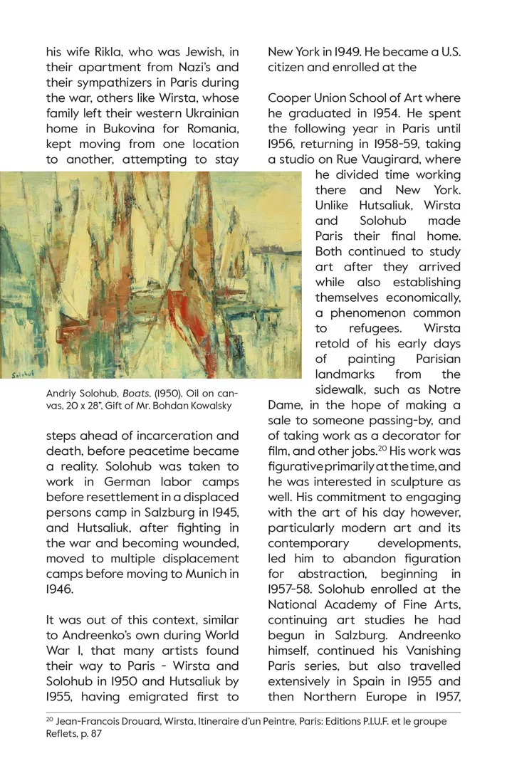 Installation view or artwork from Michel Andreenko and Ukrainian Artists in Paris