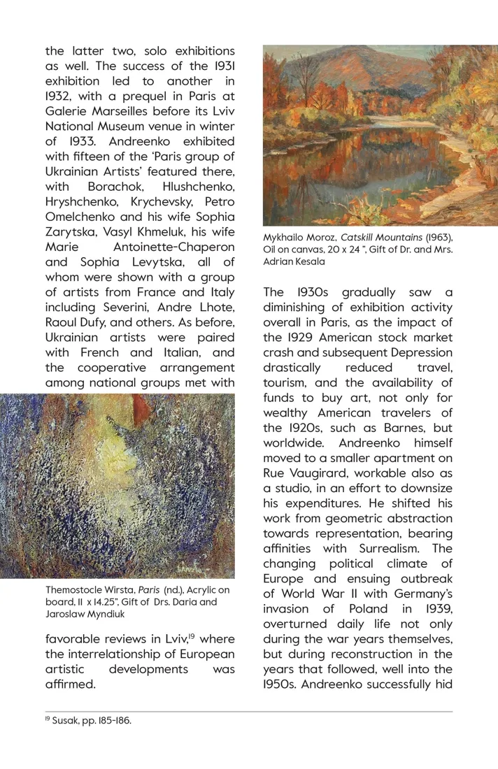 Installation view or artwork from Michel Andreenko and Ukrainian Artists in Paris