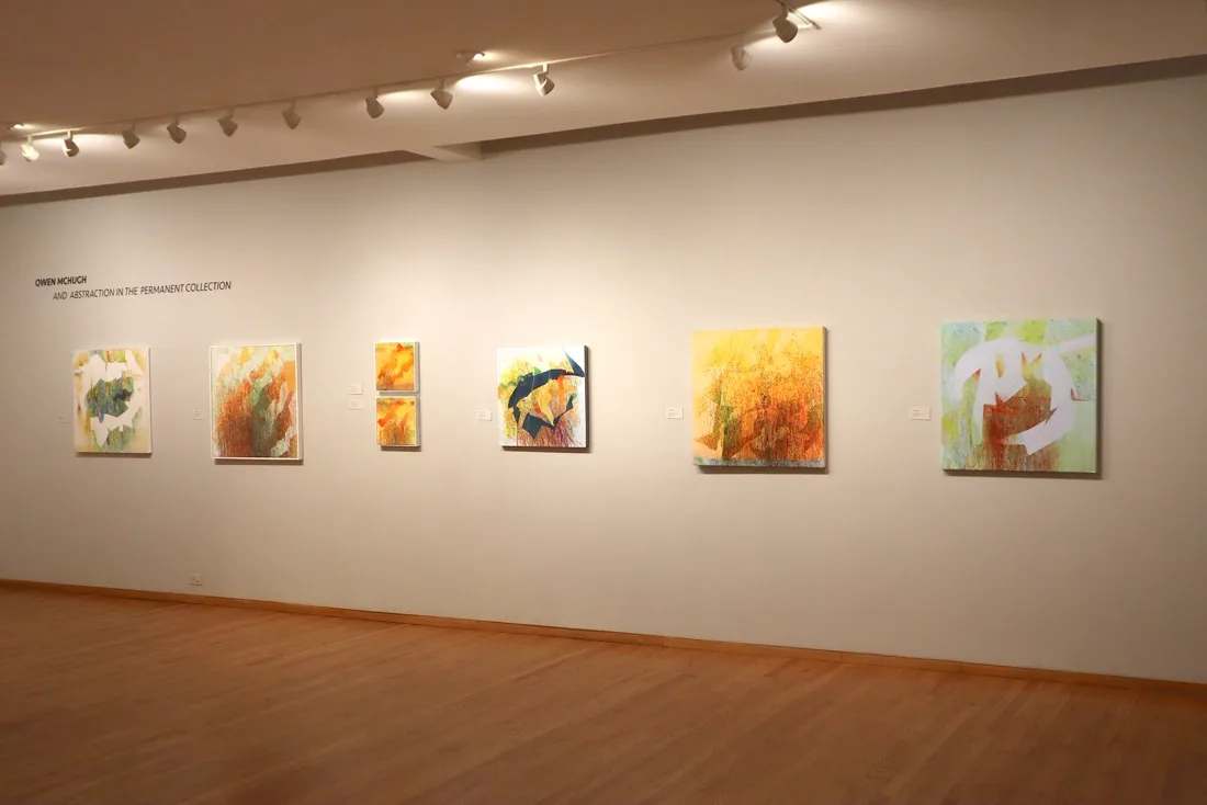 Installation view or artwork from Owen McHugh and Abstraction in the Permanent Collection