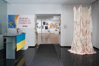 Installation view or artwork from Protest Art Exhibition 2022