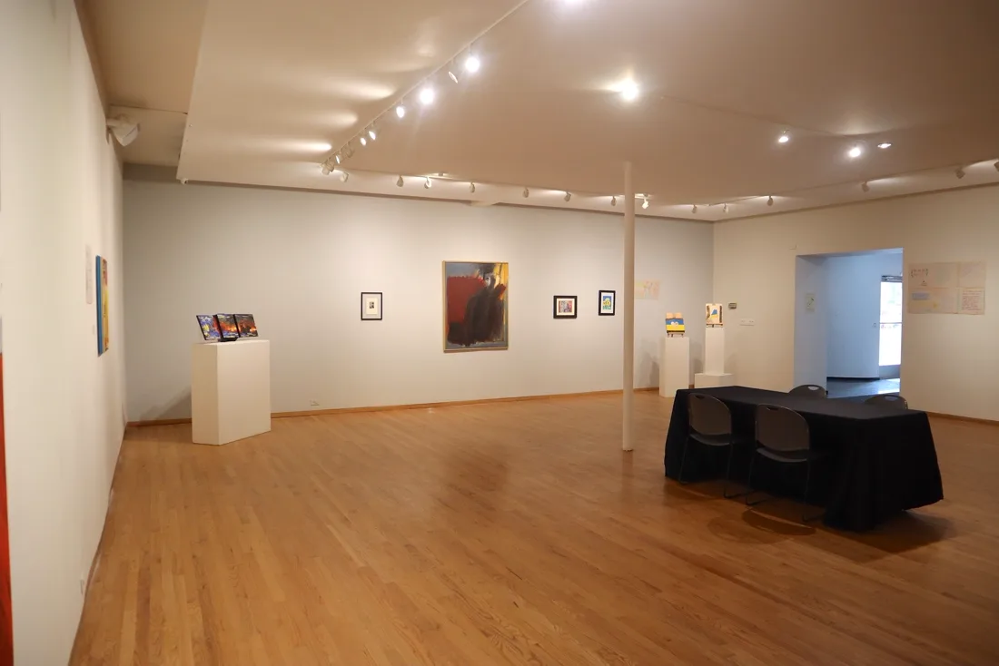 Installation view or artwork from Protest Art Exhibition 2022