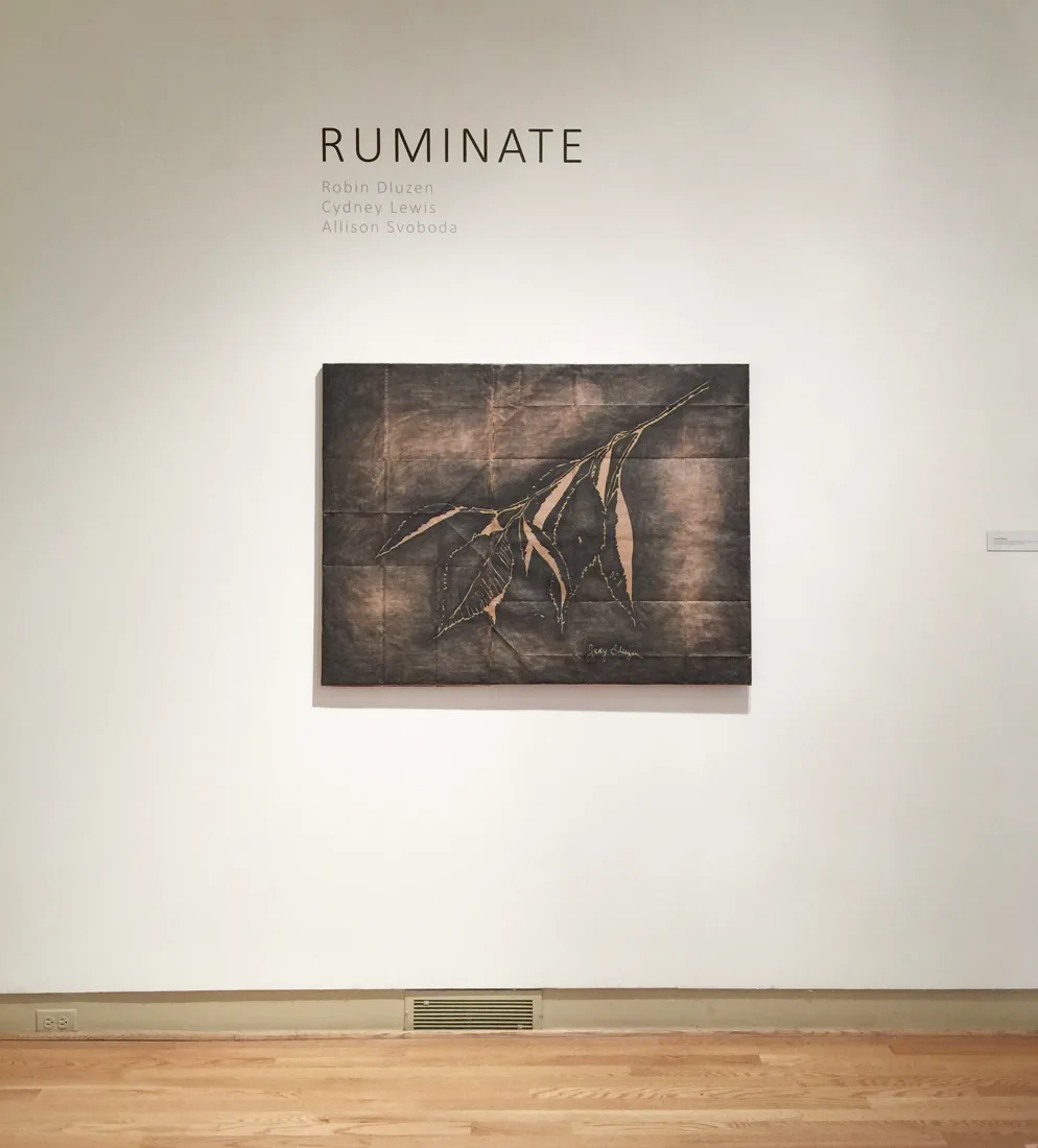 Installation view or artwork from Ruminate