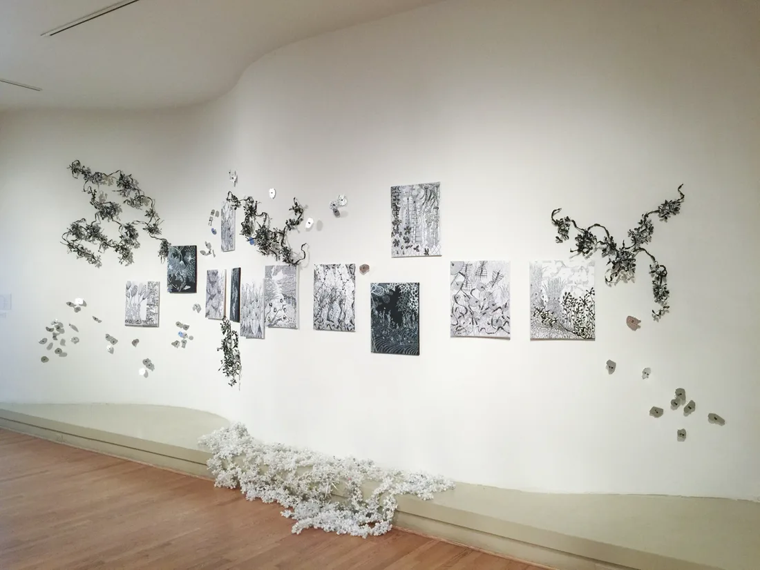 Installation view or artwork from Ruminate