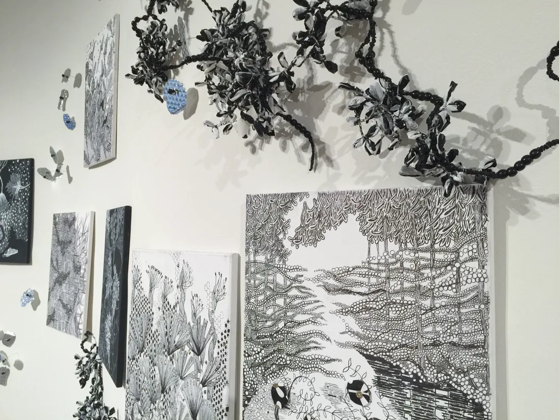 Installation view or artwork from Ruminate