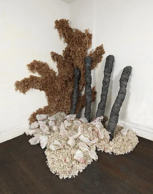 Installation view or artwork from Sedimented