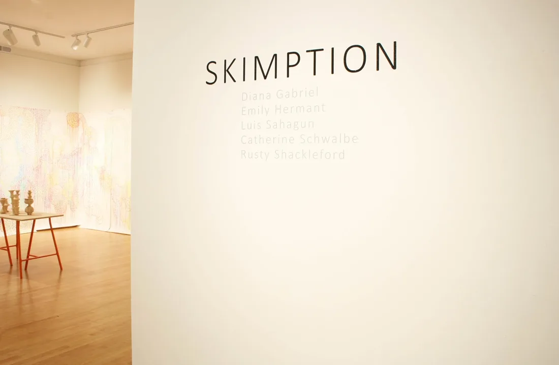 Installation view or artwork from Skimption