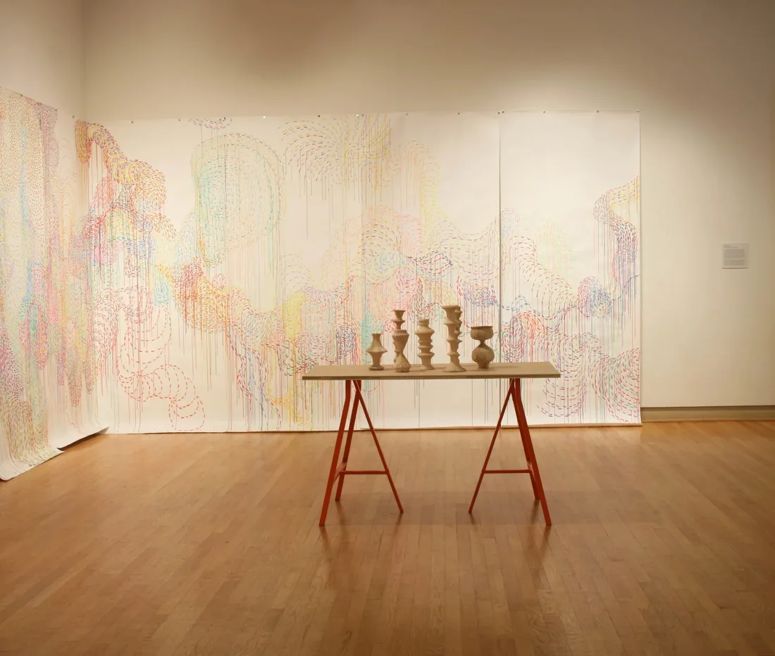 Installation view or artwork from Skimption