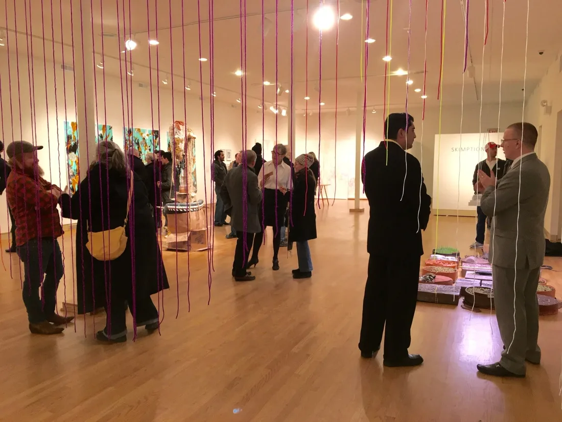 Installation view or artwork from Skimption
