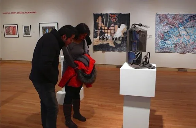Installation view or artwork from Survival, Spirit, Dreams, Nightmares