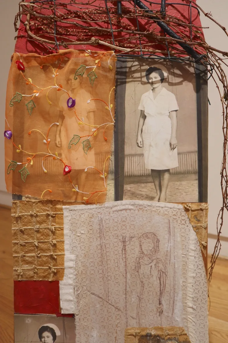 Installation view or artwork from Threads