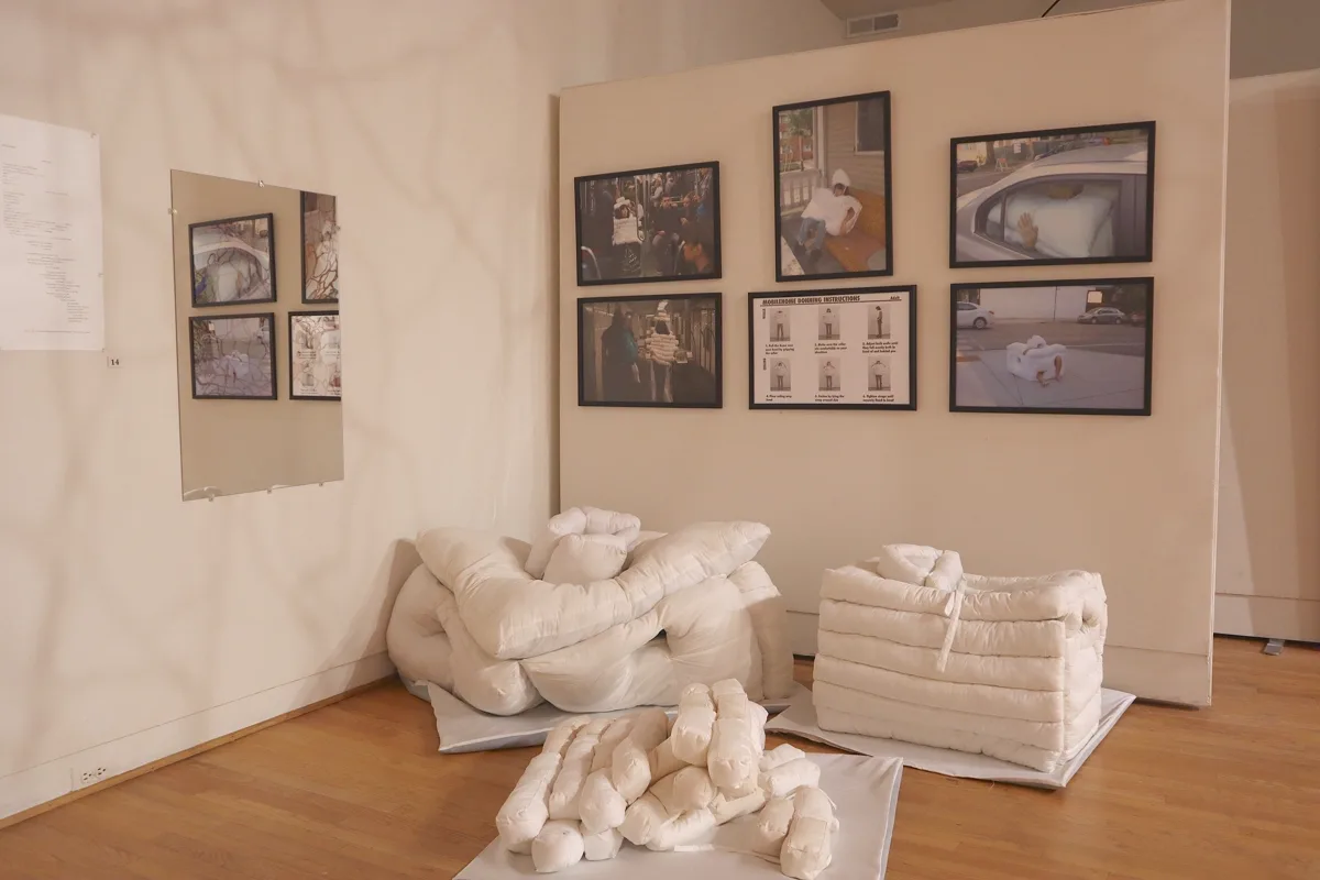 Installation view or artwork from Threads